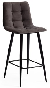 Полубарный кухонный стул CHILLY (mod. 7095пб) 55х44х94 темно-серый barkhat 14/черный арт.15454 в Магадане