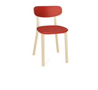 Кухонный стул SHT-ST85-2/SB85-2/S85 (красный/бежевый ral1013) в Магадане