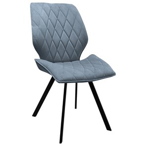 Обеденный стул BRABIX "Rombo CF-077", велюр серый, каркас металлический усиленный черный, 532776 в Магадане