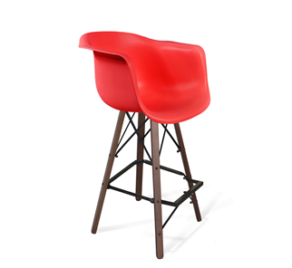 Барный стул SHT-ST31/S80 (красный/темный орех/черный) в Магадане