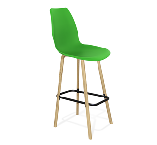 Обеденный стул SHT-ST29/S94 (зеленый ral 6018/прозрачный лак/черный муар) в Магадане