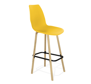 Обеденный стул SHT-ST29/S94 (желтый ral 1021/прозрачный лак/черный муар) в Магадане