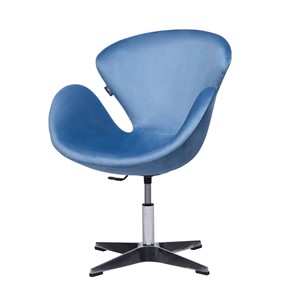 Компьютерное кресло ГринТри Беннет-2, Микровелюр голубой в Магадане