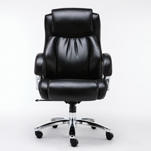 Кресло компьютерное Brabix Premium Status HD-003 (рециклированная кожа, хром, черное) в Магадане