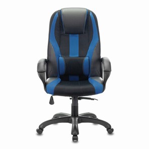 Компьютерное кресло Brabix Premium Rapid GM-102 (экокожа/ткань, черное/синее) 532106 в Магадане