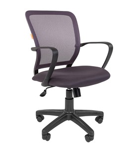 Кресло компьютерное CHAIRMAN 698 black TW, ткань, цвет серый в Магадане - предосмотр