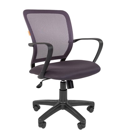 Кресло компьютерное CHAIRMAN 698 black TW, ткань, цвет серый в Магадане - изображение