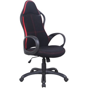 Кресло компьютерное Brabix Premium Force EX-516 (ткань, черное/вставки красные) 531571 в Магадане
