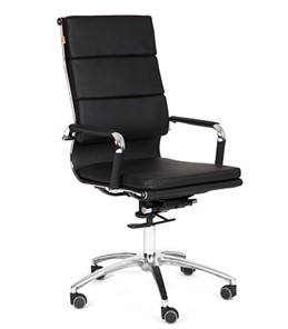 Кресло офисное CHAIRMAN 750 экокожа черная в Магадане - предосмотр