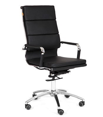 Кресло офисное CHAIRMAN 750 экокожа черная в Магадане - изображение