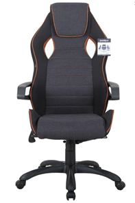 Кресло офисное Brabix Techno Pro GM-003 (ткань, черное/серое, вставки оранжевые) в Магадане
