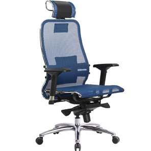 Кресло офисное Метта Samurai S-3.04, синий в Магадане