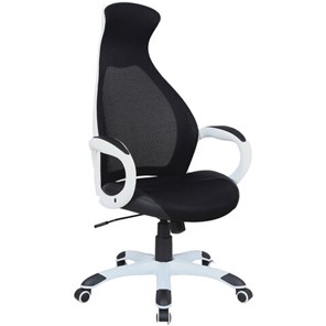 Офисное кресло Brabix Premium Genesis EX-517 (пластик белый, ткань/экокожа/сетка черная) в Магадане