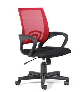 Компьютерное кресло CHAIRMAN 696 black Сетчатый акрил DW69 красный в Магадане