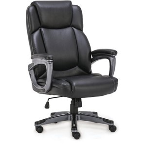 Офисное кресло Brabix Premium Favorite EX-577 (пружинный блок, рециклированная кожа, черное) в Магадане