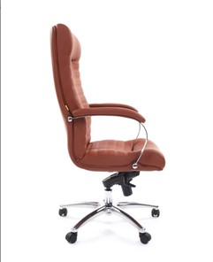 Компьютерное кресло CHAIRMAN 480 Экокожа Terra 111 (коричневая) в Магадане - предосмотр 2