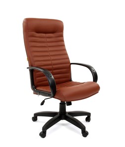 Офисное кресло CHAIRMAN 480 LT, экокожа, цвет коричневый в Магадане