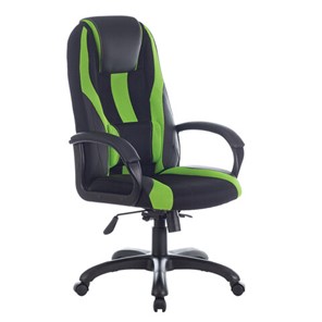 Компьютерное кресло Brabix Premium Rapid GM-102 (экокожа/ткань, черное/зеленое) в Магадане