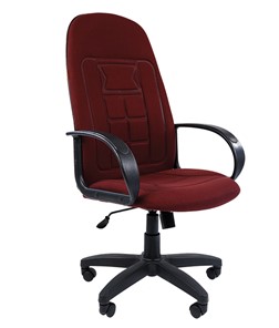 Офисное кресло CHAIRMAN 727 ткань ст., цвет бордо в Магадане