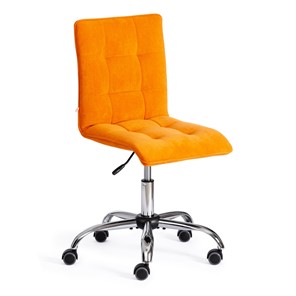 Кресло компьютерное ZERO флок, оранжевый, арт.13499 в Магадане