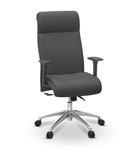 Кресло офисное Dark (подлокотники 3D) экокожа премиум / темно-серая CN1118 в Магадане