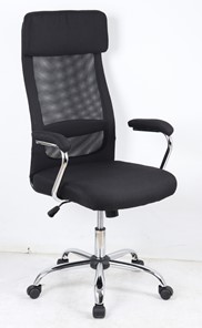 Кресло компьютерное VASSA BLACK (чёрный) в Магадане