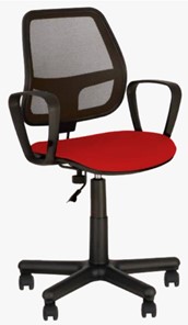 Кресло ALFA GTP (PM60) CAGLIARI черный, красный в Магадане