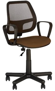 Кресло офисное ALFA GTP (PM60) CAGLIARI черный,коричневый в Магадане