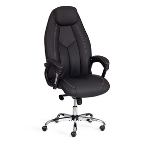 Кресло компьютерное BOSS Lux, кож/зам, черный, арт.21151 в Магадане