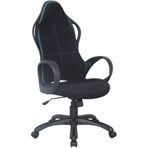 Компьютерное кресло Brabix Premium Force EX-516 (ткань, черное/вставки синие) 531572 в Магадане