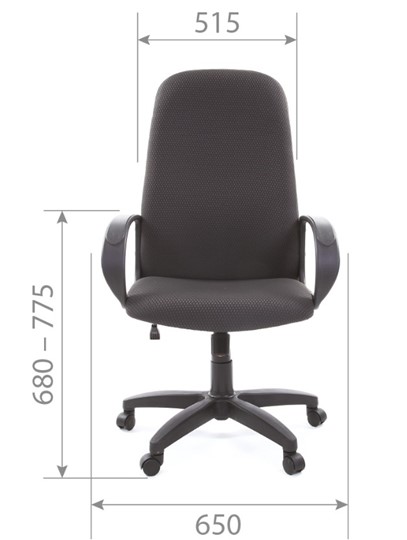 Компьютерное кресло CHAIRMAN 279 JP15-1 черно-серый в Магадане - изображение 4