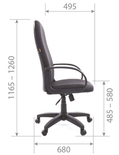 Компьютерное кресло CHAIRMAN 279 JP15-1 черно-серый в Магадане - изображение 5