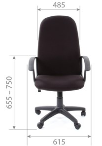 Кресло компьютерное CHAIRMAN 289, ткань, цвет серый в Магадане - предосмотр 3