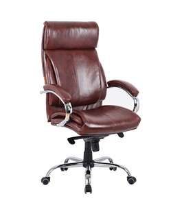 Кресло офисное CHAIRMAN 423 Экокожа коричневая в Магадане