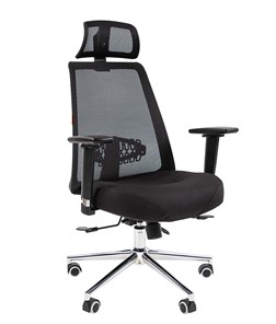 Компьютерное кресло CHAIRMAN 535 LUX сетчатый акрил черный / полиэстер черный в Магадане