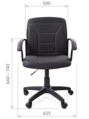 Компьютерное кресло CHAIRMAN 627 ткань, цвет черный в Магадане - изображение 2