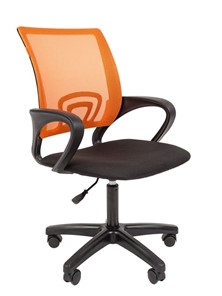 Офисное кресло CHAIRMAN 696 black LT, оранжевый в Магадане