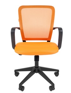 Кресло CHAIRMAN 698 black TW, ткань, цвет оранжевый в Магадане - предосмотр 1