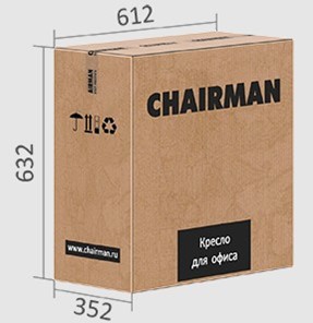 Кресло CHAIRMAN 698 black TW, ткань, цвет оранжевый в Магадане - предосмотр 5