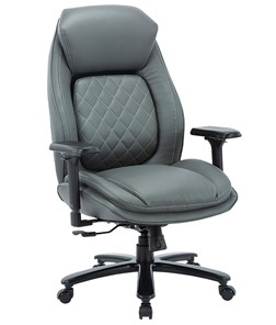 Кресло офисное CHAIRMAN CH403, серый, эко кожа в Магадане