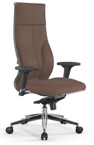 Кресло офисное Мetta L 1m 46/2D Infinity Easy Clean (MPES) мультиблок, нижняя часть 17839 светло-коричневый в Магадане
