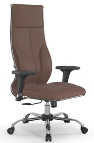 Кресло офисное Метта Мetta L 1m 46/2D Infinity Easy Clean (MPES) топган, нижняя часть 17833 светло-коричневый в Магадане