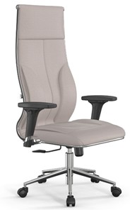 Кресло офисное Метта Мetta L 1m 46/2D Infinity Easy Clean (MPES) топган, нижняя часть 17852 светло-бежевый в Магадане