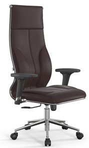 Кресло офисное Метта Metta L 1m 46/2D топган OMS, нижняя часть 17853 темно-коричневый в Магадане