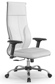 Кресло офисное Мetta L 1m 46/4D Infinity Easy Clean топган, нижняя часть 17833 белый в Магадане