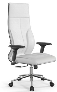 Кресло офисное Мetta L 1m 46/4D Infinity Easy Clean топган, нижняя часть 17852 белый в Магадане