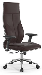 Кресло офисное Мetta L 1m 46/4D Infinity Easy Clean топган, нижняя часть 17852 темно-коричневый в Магадане