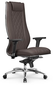 Кресло офисное Метта МЕТТА L 1m 50M/2D Infinity Easy Clean мультиблок, нижняя часть 17838 темно-коричневый в Магадане