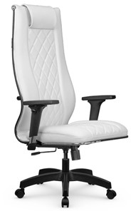 Кресло офисное МЕТТА L 1m 50M/2D Infinity Easy Clean топган, нижняя часть 17831 белый в Магадане