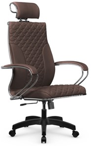 Офисное кресло Metta L 2c 44C/K116 Infinity Easy Clean топган, нижняя часть 17831 темно-коричневый в Магадане